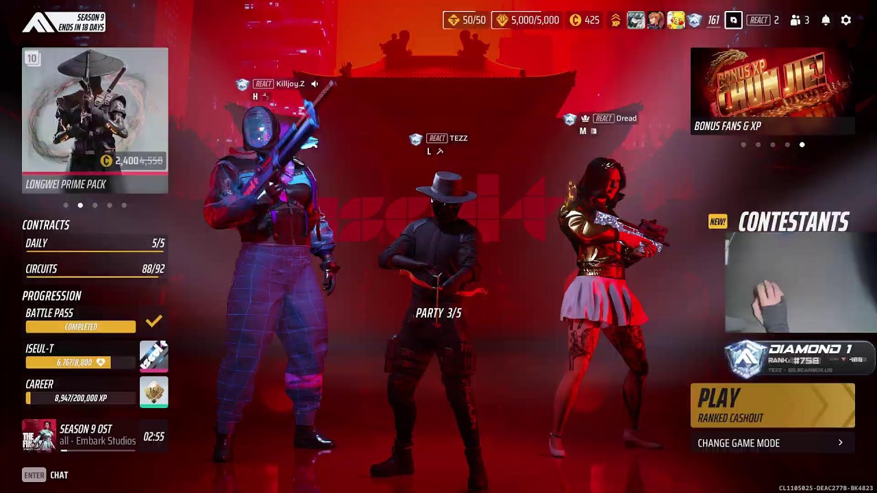 🔴LIVE - THE FINALS - SICK TEZZ AGAIN :(