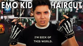 ASMR | 2000's EMO Kid Haircut Roleplay | Sadness, MCR, & The Eternal Black Void