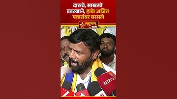 Laxman Hake On AJit Pawar : दारुचे, साखरचे कारखाने, हाके अजित पवारांवर बरसले #shorts