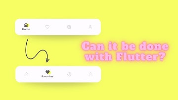 Animated tab bar using Flutter | Can it be done with Flutter? | In-depth animation tutorial