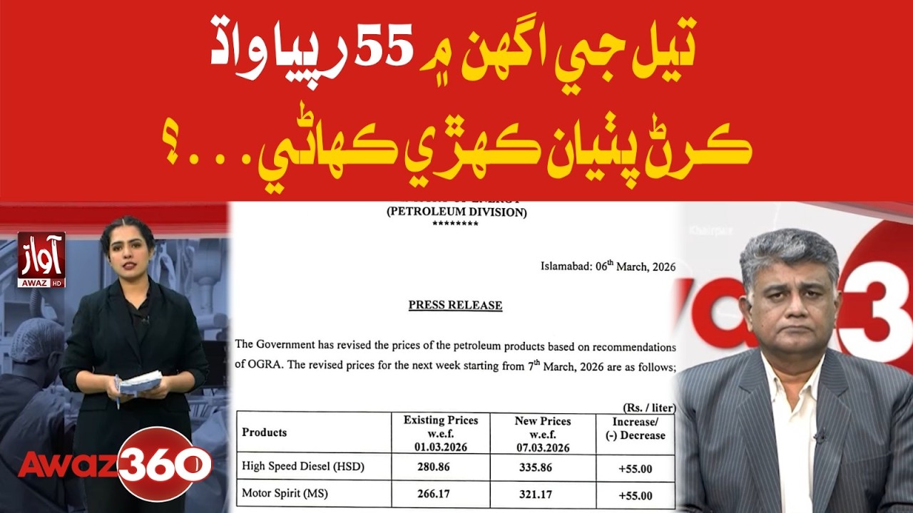 Story Behind the Rs55 Increase in Oil Prices | Awaz 360