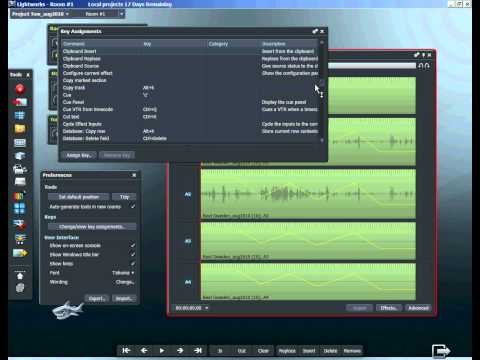 Using audio nodes in Lightworks video editor