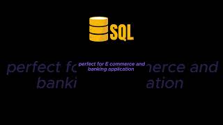 SQL vs NoSQL   #shorts
