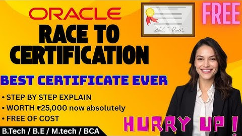 💥ORACLE - Race to certification#oracle  