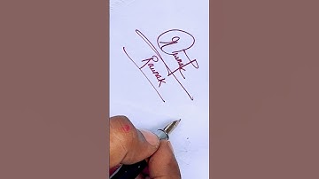 RauNAK name Signature Style/Best Signature idea #Viralshorts