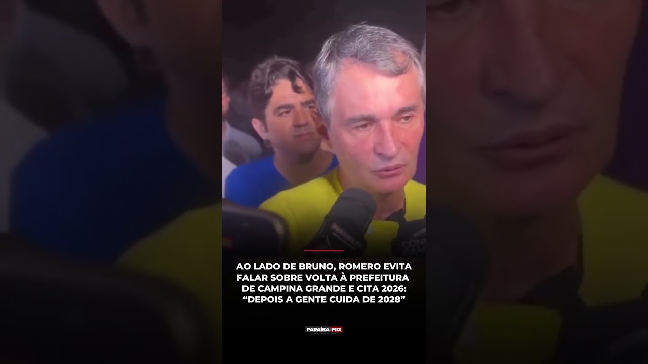 AO LADO DE BRUNO, ROMERO EVITA FALAR SOBRE VOLTA À PREFEITURA DE CAMPINA GRANDE