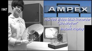 Vintage 1967 AMPEX First Color Video Disc Recorder HS-100 Instant Replay and Slow-Motion (TV)