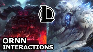 Ornn Interactions With Other Champions - Ornn And Volibear Voice Lines League Of Legends Quotes