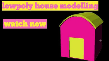 Simple lowpoly house modelling with spacedraw android app tutorial