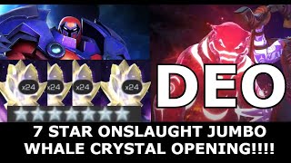 ONSLAUGHT JUMBO WHALE PARAGON CRYSTAL OPENING! How Many Crystals? YES. Marvel Contest of Champions