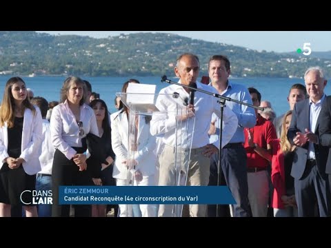 Dans le Var, la candidature d'Eric Zemmour aux législatives - reportage #cdanslair 20.05.2022