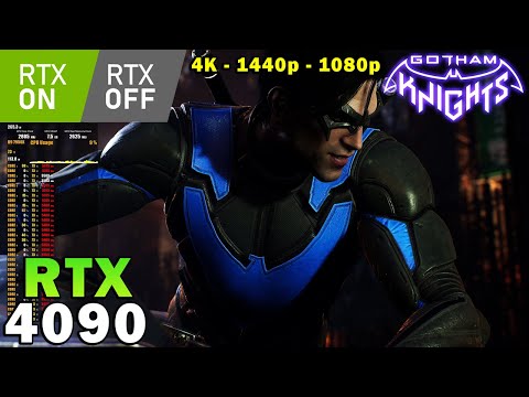 Gotham Knights Ray Tracing ON & OFF | RTX 4090 | R9 7950X | 4K - 1440p - 1080p | Maximum Settings