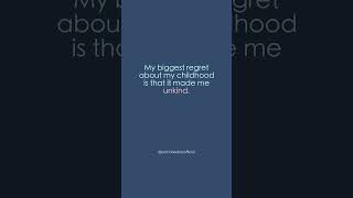 I lost my true self.