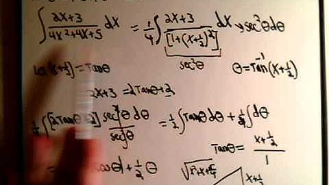 Trig. Substitution For Quadratic Expressions: Example 3 Part 2