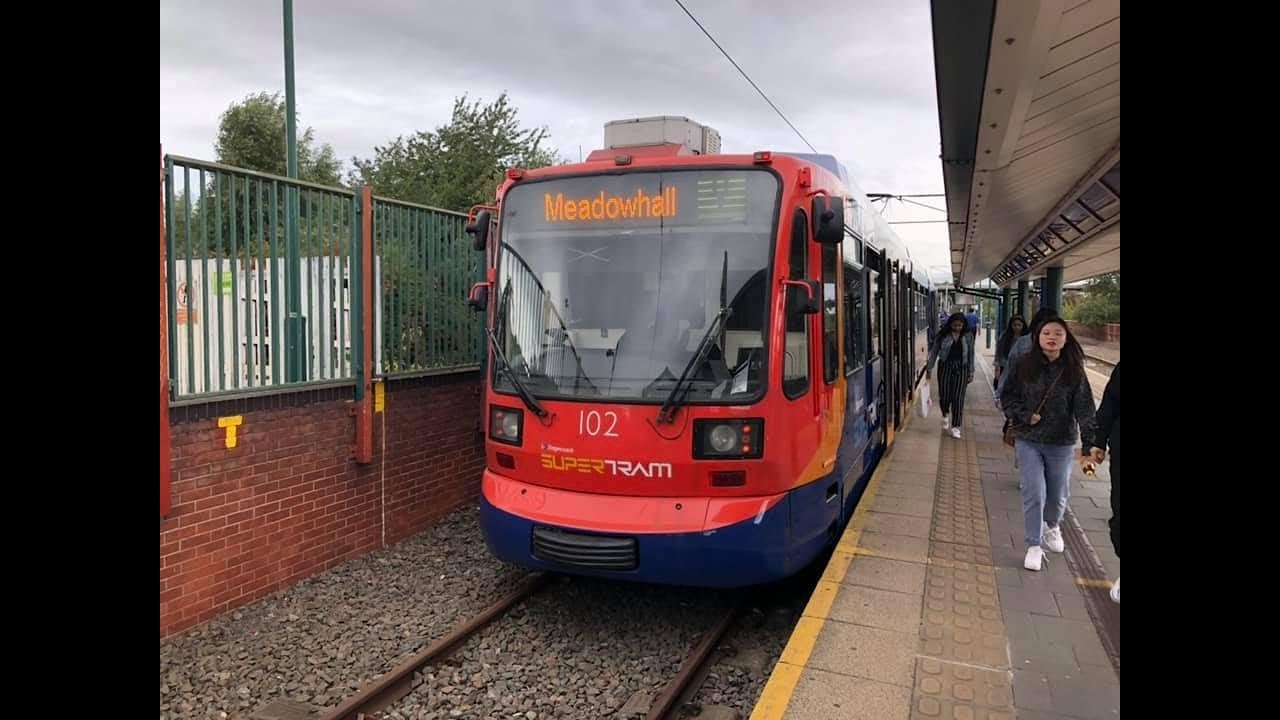 Sheffield Supertram - Middlewood to Meadowhall (Full Route)