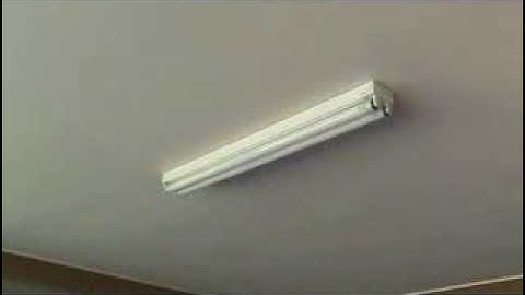 How to install a surface mounted fluorescent light fixture...Part 7