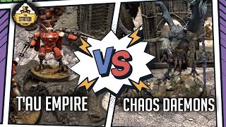 Мультшоу CHAOS DAEMONS vs TAU EMPIRE I Battlerport 2000pts I Warhammer 40000