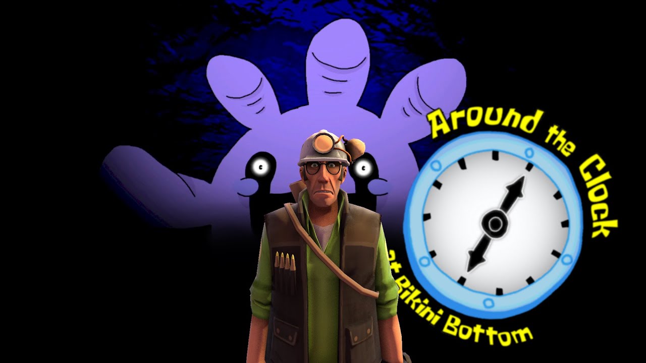 Around the clock bikini bottom. Around the clock at bikini bottom. Around the clock at bikini bottom tentacle acres. Around the clock at bikini. The clock at bikini bottom".