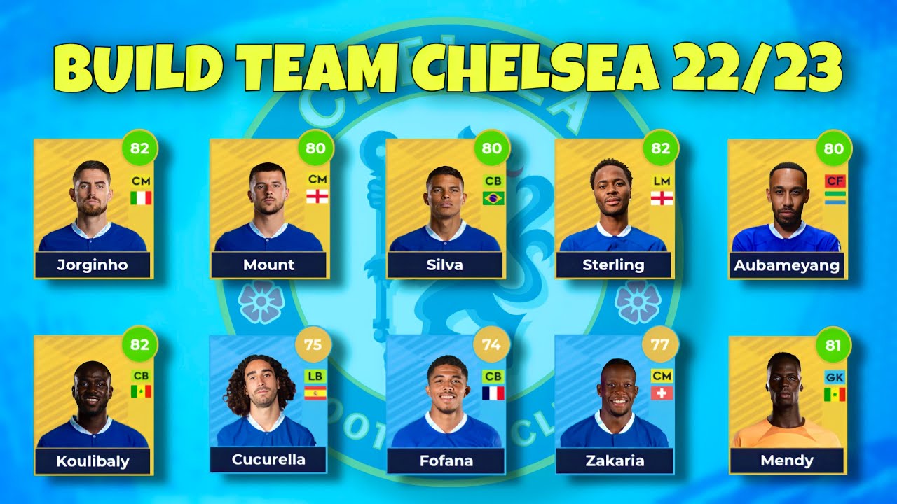 Build đội hình Chelsea 2023 mới nhất trong Dream League Soccer 2022