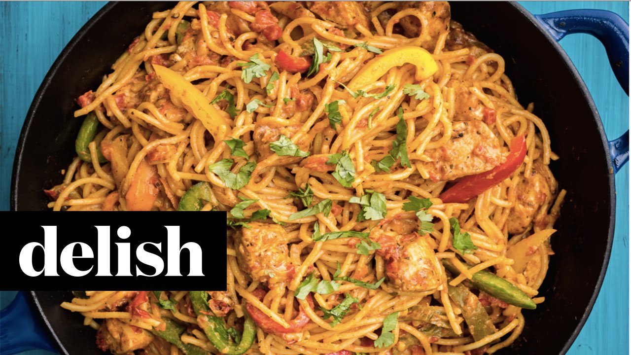 How To Make Mexican Chicken Pasta | Delish - YouTube