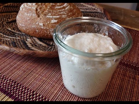 Homemade sourdough starter Part 2 - YouTube
