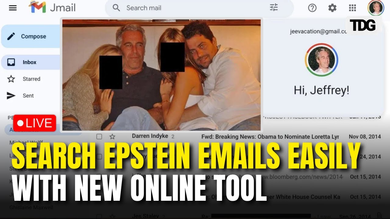 JMAIL Live: Epstein Files Reimagined in Inbox-Style Interface | Jeffrey Epstein | TDG