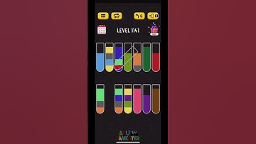 Water Sort puzzle level 1141 | AYU Gamester #shorts