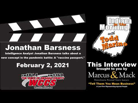 Indiana in the Morning Interview: Jonathan Barsness (2-2-21)