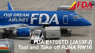 Fda Erj-175Std Ja13Fj Taxi Gate 14B To Runway 16 At Rjnankm