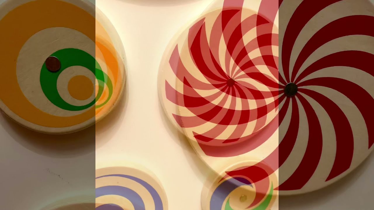 Sensory ASMR satisfying relaxing spinning circles | kids fidget toys | Tapping Visual Autism | No2