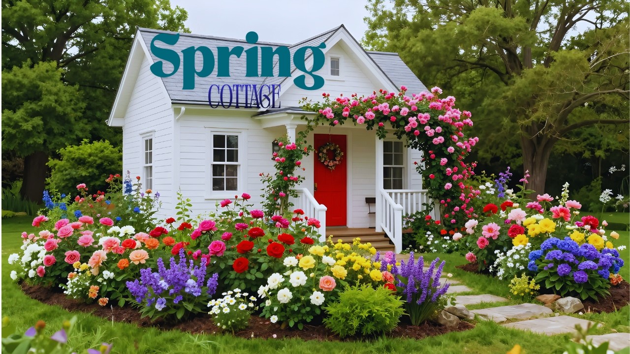 This Spring Cottage Feels Like a Fairytale 🌼🏡 |  #GardenAmbience