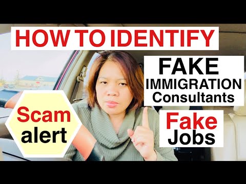 HOW TO IDENTIFY FAKE IMMIGRATION CONSULTANTS/SCAMMERS OFFER FAKE JOBS/sarah buyucan