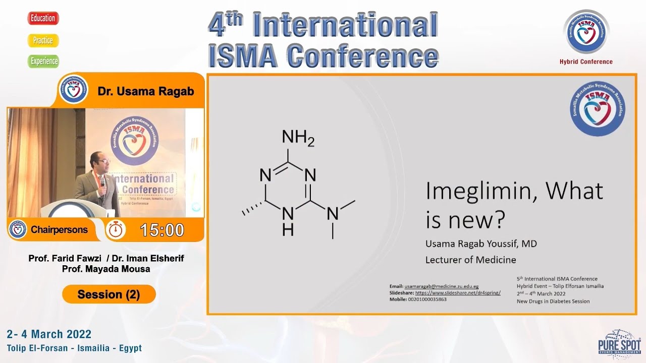 Isma Conference Imeglimin - Dr. Usama Ragab - 4th Annual ISMA Conference 2022 - YouTube