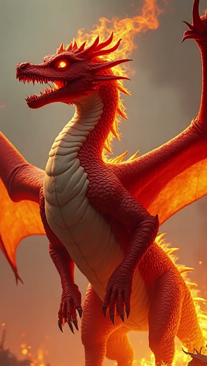 SnapFlare | Fire dragon in a destructive place 🐲❤️‍🔥short video