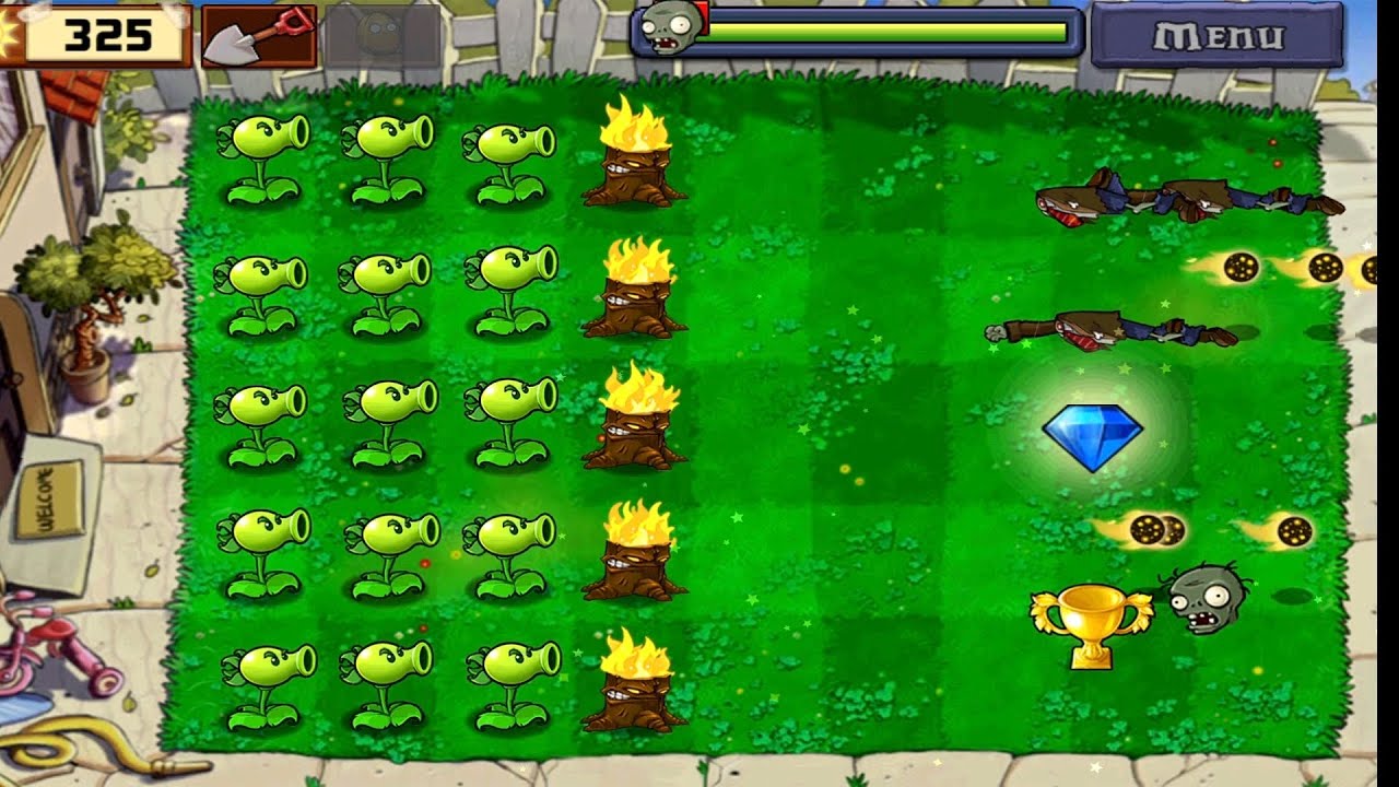 Plants VS Zombies - Last Stand: Day (Complete Gameplay And Walkthrough)