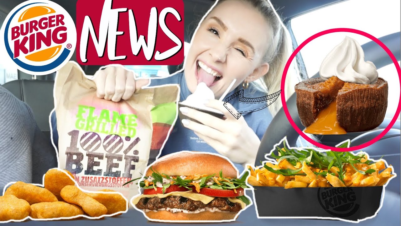 YUMMY ? 😋 BURGER KING NEUHEITEN im LIVE TEST! Vegan Nuggets, Hot Salted Caramel Brownie 🍫 & MEHR!