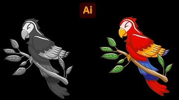 How to SOLVE Illustrator Grayscale Color Problem | Image to black and white | Illustrator Tutorial