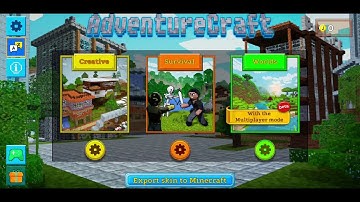 AdventureCraft 3D Block Building & Survival Craft Gameplay Trailer (Android)