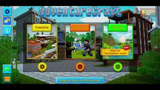 AdventureCraft 3D Block Building & Survival Craft Gameplay Trailer (Android) screenshot 3