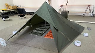 【HELIKON-TEX】　SUPER TARP(スーパータープ）の設営。VOL1