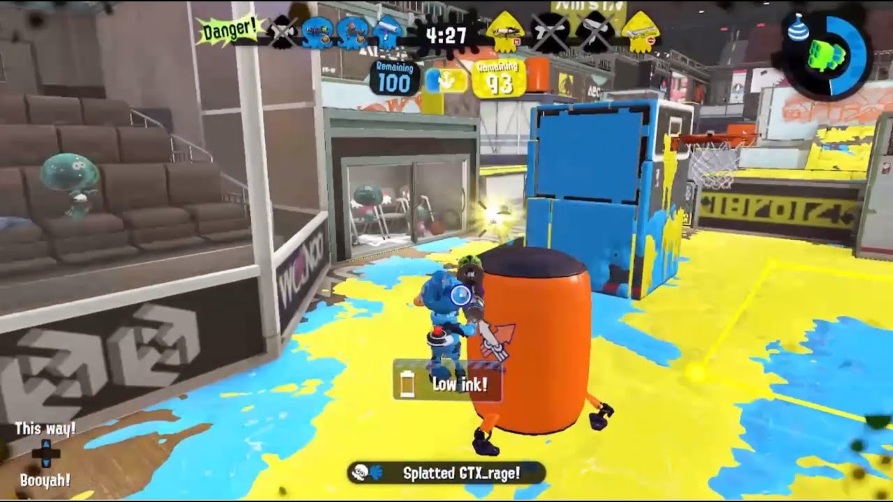 Low ink? Standing in enemy ink? Fail by the enemy team? YouTube