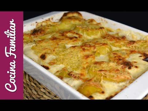 Patatas gratinadas al estilo dauphinoise | Recetas caseras de Javier Romero paso a paso