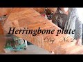 [木工DIY] ヘリンボーン板を制作！その2 ☆ Herringbone plate DIY No.2