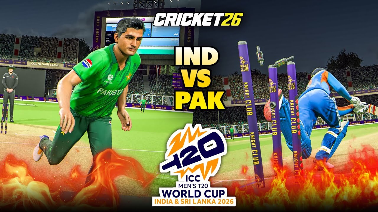 IND VS PAK T20 WC Cricket 26 Gameplay | Can India Chase 200+ Runs On Hardest Difficulty ?