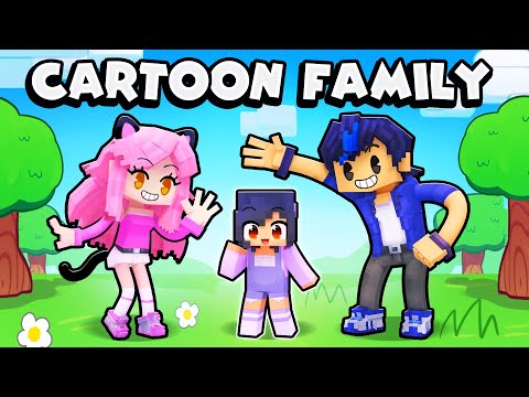 Adopted By the CARTOON FAMILY in Minecraft!