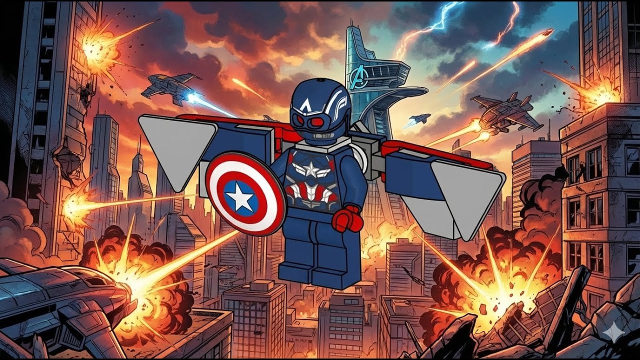 Marvel Super Heroes - Captain America - Magazine Gift LEGO instructions