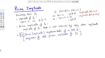 Lecture 13A: Prime Implicants and Implicates
