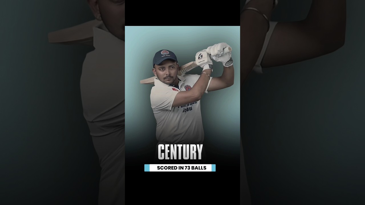 Prithvi Shaw is Shining in Ranji 🥶
