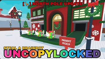 🦌 STEAL A BRAINROT NORTH POLE UPDATE UNCOPYLOCKED | Roblox Studio