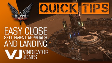 Elite Dangerous   Easy Surface Settlement Approach and Landing